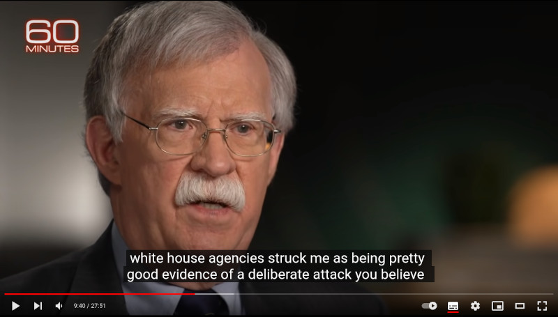 John Bolton: It was an attack